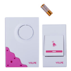 UDB-Q026 W-R1T1-16S-80M-WH Звонок беспроводной, 36 мелодий, Световая индикация, Радиус действия 80 метров, Блистерная упаковка, Белый.