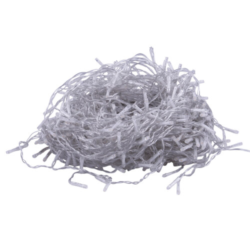 ULD-B20007-400-TTK WH IP44 Бахрома светодиодная с эффектом мерцания, 20м, Соединяемая, 400 светодиодов, Белый свет, Провод прозрачный - фото 2