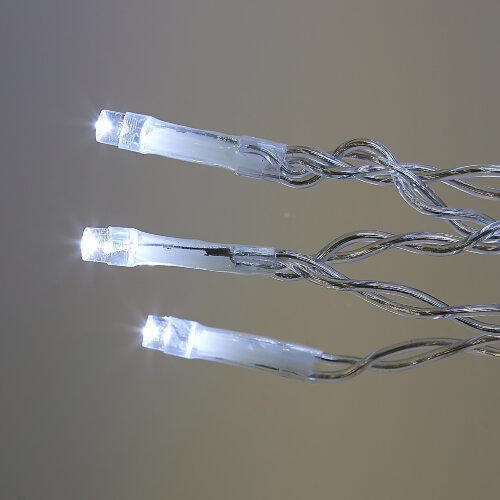 ULD-B20007-400-TTK WH IP44 Бахрома светодиодная с эффектом мерцания, 20м, Соединяемая, 400 светодиодов, Белый свет, Провод прозрачный - фото 6