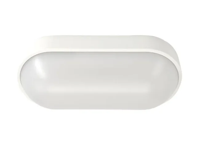 Светильник светодиодный WP 15 C 12W OP 840 W10L22 WH 220х106х60мм 12Вт 4000К IP65 ЖКХ овал. пылевлагозащ. бел. Русский Свет 15071524499 - фото