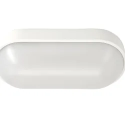 Светильник светодиодный WP 15 C 12W OP 840 W10L22 WH 220х106х60мм 12Вт 4000К IP65 ЖКХ овал. пылевлагозащ. бел. Русский Свет 15071524499