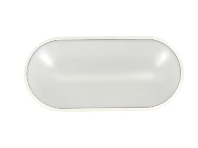 Светильник светодиодный WP 15 C 12W OP 840 W10L22 WH 220х106х60мм 12Вт 4000К IP65 ЖКХ овал. пылевлагозащ. бел. Русский Свет 15071524499 - фото 2