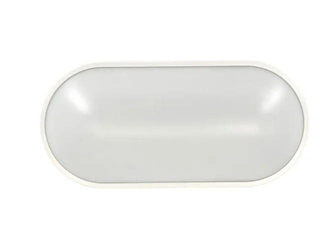 Светильник светодиодный WP 15 C 12W OP 840 W10L22 WH 220х106х60мм 12Вт 4000К IP65 ЖКХ овал. пылевлагозащ. бел. Русский Свет 15071524499 - фото 2