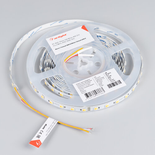 Светодиодная лента RT-В60-10mm 24V White-MIX 2Ch (14.4 W/m, IP20, 5060, 5m) (Arlight, Изменяемая ЦТ) 025214(1) - фото 4
