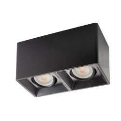 Светильник накладной IP 20, 10 Вт, GU5.3, LED, черный, пластик, Denkirs DK3035-BK