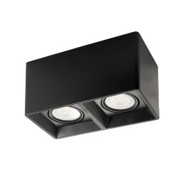 Светильник накладной IP 20, 10 Вт, GU5.3, LED, черный, пластик, Denkirs DK3035-BK
