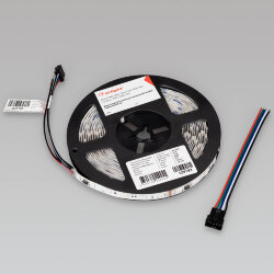 Светодиодная лента DMX-В60-10mm 24V RGB-РХ6 (14 W/m, IP20, 5060, 5m) (Arlight) 039183