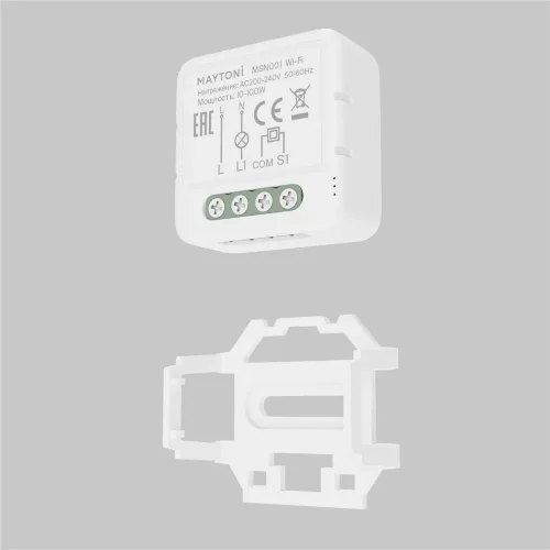 Wi-Fi выключатель одноканальный (без нуля) MSN001 (Белый) - фото 3
