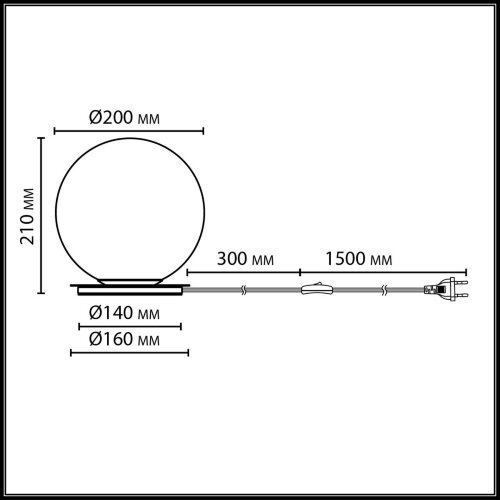 Настольный светильник «ODEON LIGHT» 7109/1TL, серия: MAGIA (крепление на планке). Фото 2.