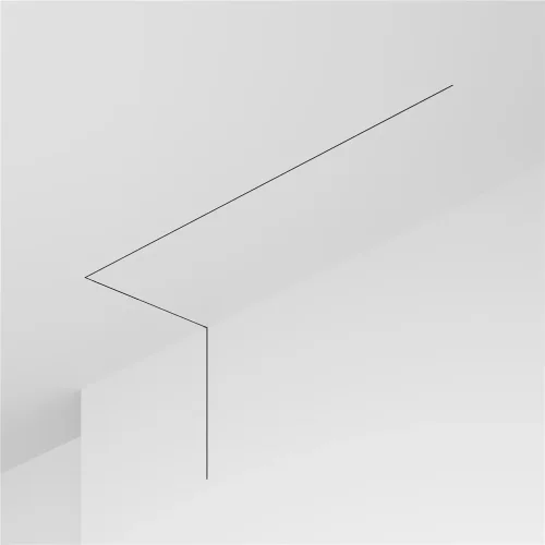 Шинопровод встраиваемый под шпаклевку 2 м Levity (Черный) - фото 6