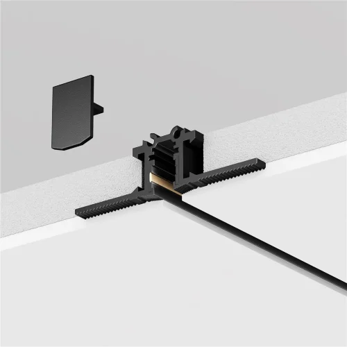 Шинопровод встраиваемый под шпаклевку 2 м Levity (Черный) TRX184-132B - фото 4