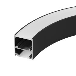 Профиль SL-ARC-5060-D1500-А45 BLACK (дуга 1 из 8) (Arlight, Алюминий) 029269