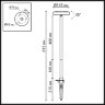 Ландшафтный светильник «ODEON LIGHT» 7189/6GL, серия: DISC (крепление на основание; колышек). Фото 2.
