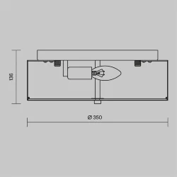 Потолочный светильник Ripple E14х3 40Вт (Хром)