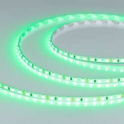 Светодиодная лента RT-А120-5mm 12V Green (9.6 W/m, IP20, 2835, 5m) (Arlight, узкая) 015007(2)