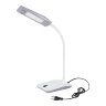 TLD-545 Grey-White-LED-350Lm-3500K Светильник настольный, 4W, Механический выключатель, Серый с белым - фото 1
