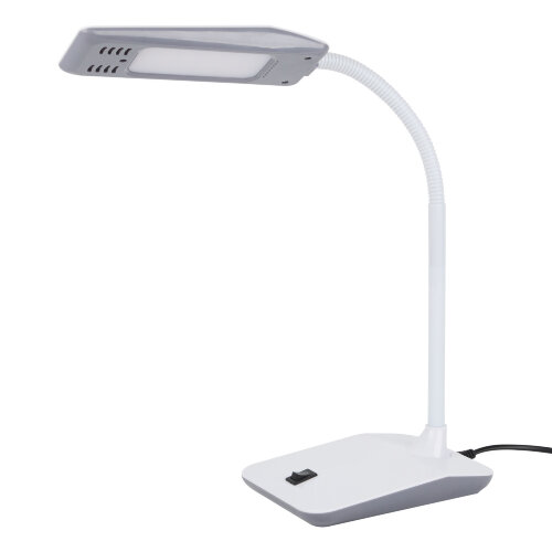 TLD-545 Grey-White-LED-350Lm-3500K Светильник настольный, 4W, Механический выключатель, Серый с белым - фото 2