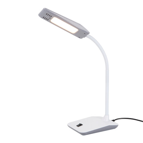 TLD-545 Grey-White-LED-350Lm-3500K Светильник настольный, 4W, Механический выключатель, Серый с белым - фото 7