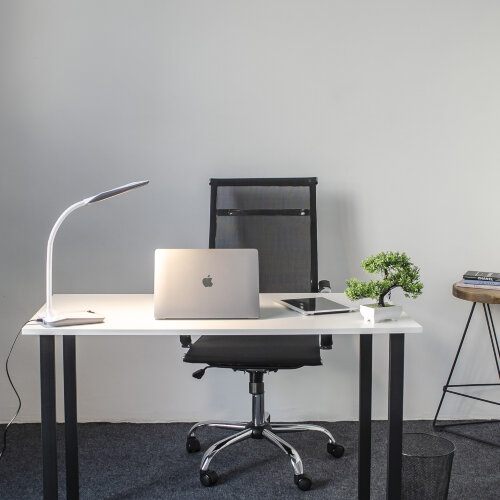 TLD-545 Grey-White-LED-350Lm-3500K Светильник настольный, 4W, Механический выключатель, Серый с белым - фото 9