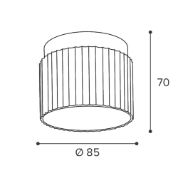 Светильник WOLTA WSL-GX53/19WG под лампу GX53 Белый / Золотой MUSE