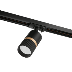 Трековый светильник WOLTA WTL-GU10/19BG под лампу GU10 Черный / золотой DUO