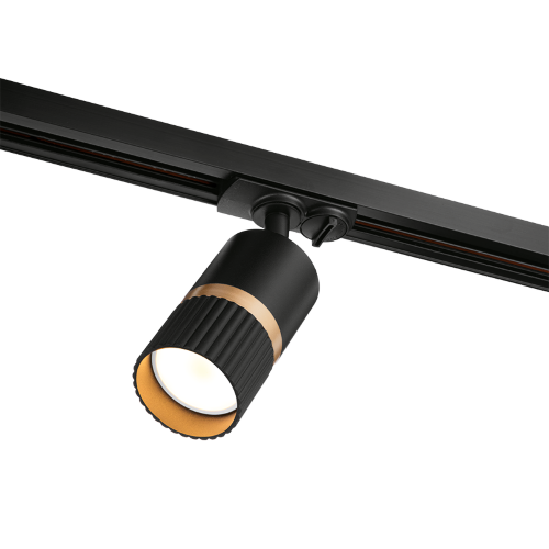 Трековый светильник WOLTA WTL-GU10/19BG под лампу GU10 Черный / золотой DUO - фото 3.