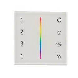 Сенсорная панель T24 White IC78 (RGBW/RGB, 4 zone, RF 2.4GHz, 3VDC(AAAx2))