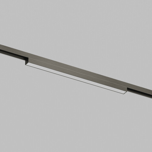 DK5751-DN Светильник для трека SHINE LINEAR со светодиодом, L301*W19*H27, 48V DC, 12W, RA?90, 3000K, IP20, темный никель, алюминий. Фото 2