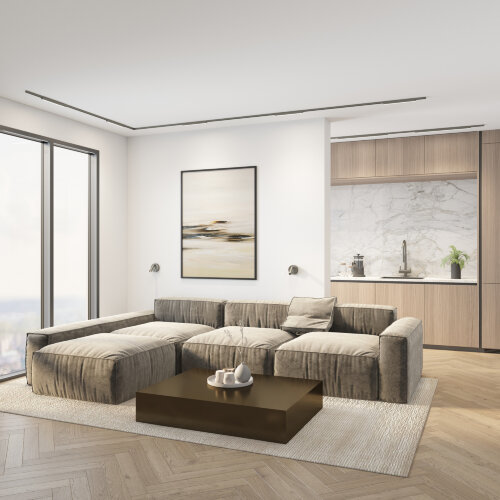 DK5751-DN Светильник для трека SHINE LINEAR со светодиодом, L301*W19*H27, 48V DC, 12W, RA?90, 3000K, IP20, темный никель, алюминий. Фото 4