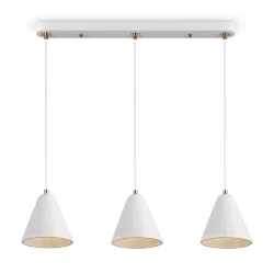 Подвесной светильник Freya FR8004PL-03WG (Белый с Золотом)