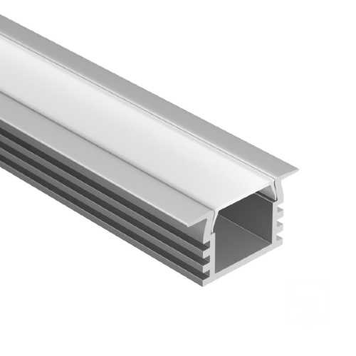 Профиль U-16/12-IN RAL9003 (с экраном) — 2000мм - фото 1