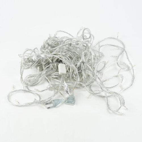 ULD-S2500-225-STK WARM WHITE IP20 Гирлянда светодиодная, 25м, Соединяемая, 225 светодиодов, Теплый белый свет, Провод прозрачный - фото 5