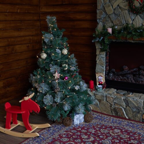 ULD-S2500-225-STK WARM WHITE IP20 Гирлянда светодиодная, 25м, Соединяемая, 225 светодиодов, Теплый белый свет, Провод прозрачный - фото 10