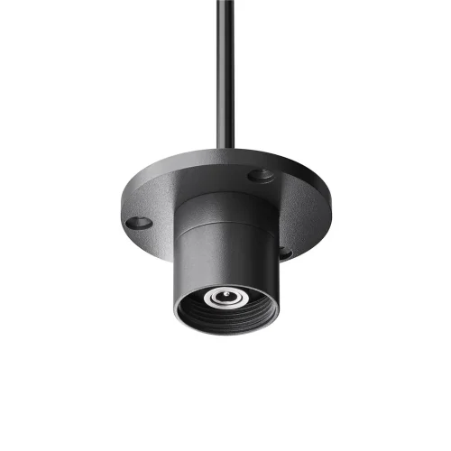 Основание для накладного монтажа системы Shelf с внутренней резьбой с вводом питания (Черный) - фото