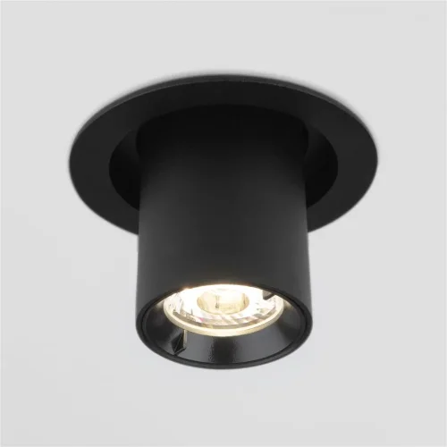 Встраиваемый точечный светодиодный светильник 9917 LED 10W 4200K черный матовый - фото 2