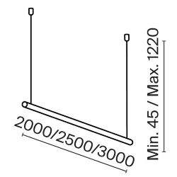 Подвес для опорного стержня Parity черный, 1 шт в упаковке (Черный) TRA130SWK-B