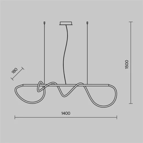 Подвесной светильник Tau 3000K 30Вт (Золото) - фото 3