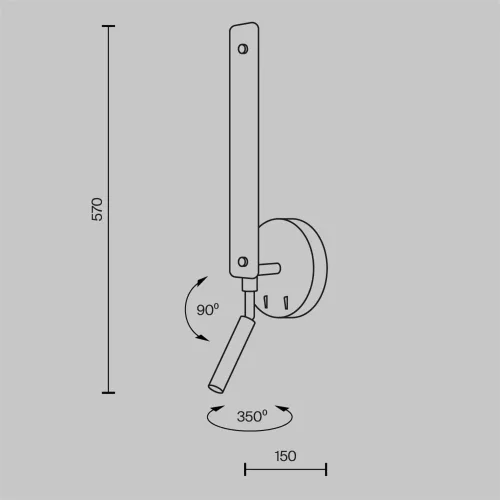 Настенный светильник (бра) Combo 3000-6000К 8Вт (Белый) - фото 7