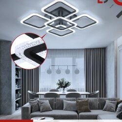 Светильник светодиодный ELEGANT ARIS-B-ВG 90Вт 230В 3000-6500K 7000Лм 557х557х115мм пульт ДУ черный IN HOME