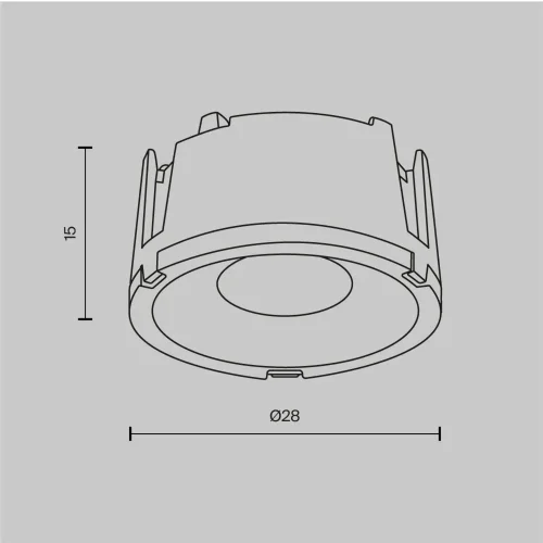 Линза для светильников серии Фокус мини /Focus LED mini 8 Вт 30° (Прозрачный) Lens002D28-30 - фото 5