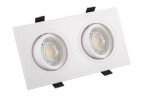DK3022-WH Встраиваемый светильник, IP 20, 10 Вт, GU5.3, LED, белый, пластик.
