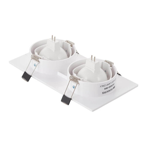 DK3022-WH Встраиваемый светильник, IP 20, 10 Вт, GU5.3, LED, белый, пластик. Фото 3