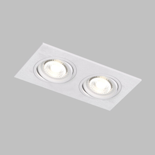 DK3022-WH Встраиваемый светильник, IP 20, 10 Вт, GU5.3, LED, белый, пластик.