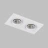 DK3022-WH Встраиваемый светильник, IP 20, 10 Вт, GU5.3, LED, белый, пластик. Фото 3