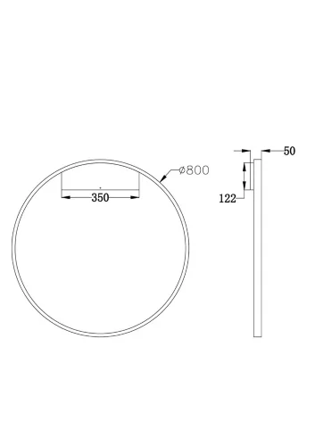 Настенный светильник (бра) Рим / Rim 4000К 51Вт (Белый) MOD058WL-L50W4K - фото 8