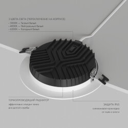 Влагозащищенный светильник Denkirs VERSA | ВЕРСА , Denkirs DK2463-WH