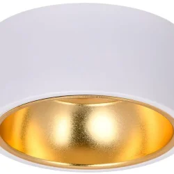 Светильник 4017 накладной потолочный под лампу GX53 бел./золото IEK LT-UPB0-4017-GX53-1-K55