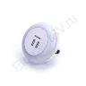 Светильник ночник WTG-050USB TL300 (220V, 2x USB 5V2,4A Max, с датчиком освещенности) - фото.