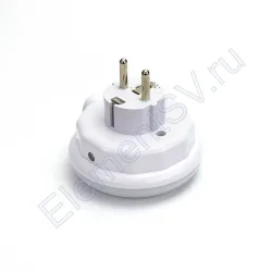Светильник ночник WTG-050USB TL300 (220V, 2x USB 5V2,4A Max, с датчиком освещенности)