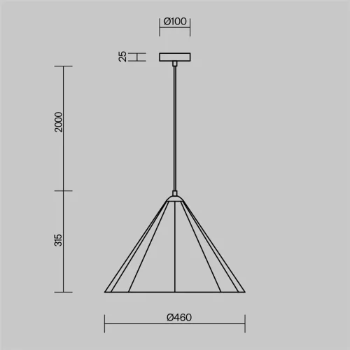 Подвесной светильник Freya FR5479PL-01GR (Серый) - фото